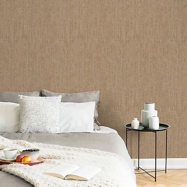 Superfresco Easy Vliestapete »Canvas Warm« Leinenoptik geprägt 10mx52cm (ca günstig online kaufen