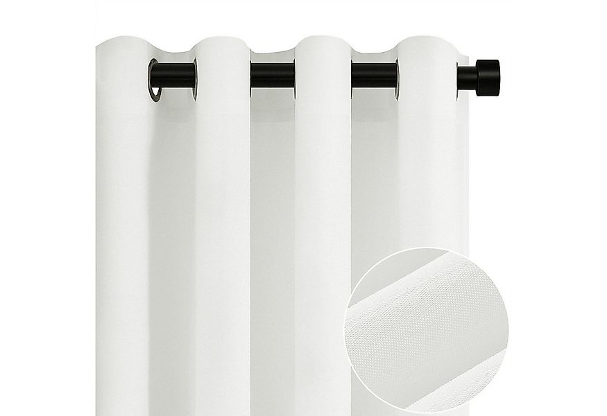 Topfinel Vorhang Vorhang Wohnzimmer Leinenoptik Licht Filtern mit Ösen Halb günstig online kaufen