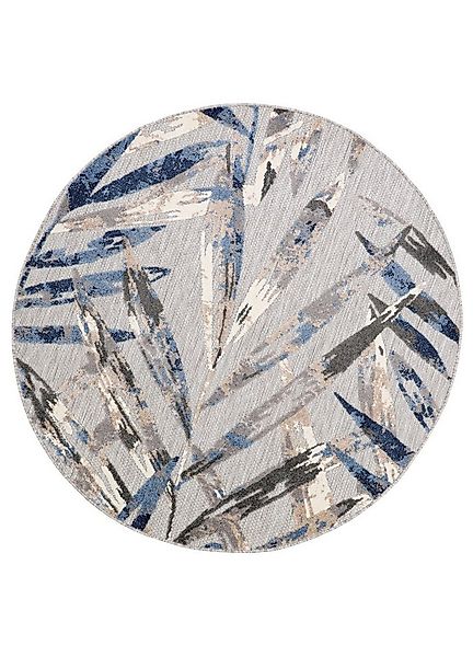 Tapiso Outdoorteppich PATIO, rund, Höhe: 6 mm, Indoor, Outdoor, Wohnzimmer, günstig online kaufen