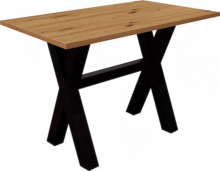Mäusbacher Bartisch, Gestell in X-Form (Breite 120, 140 oder 160 cm) günstig online kaufen