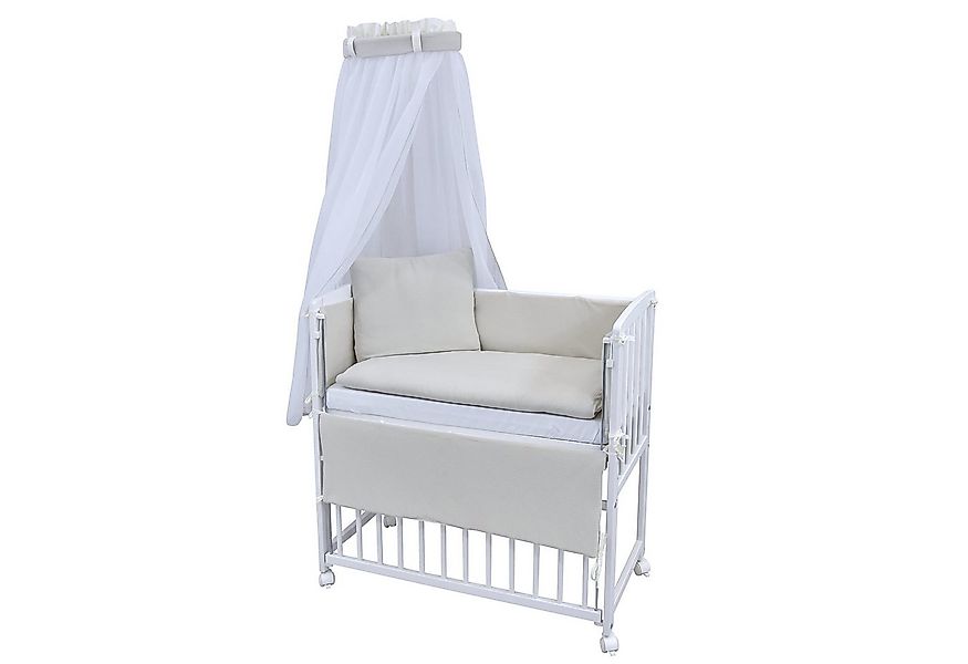 Baby-Delux Beistellbett Babybett verschiedene Designs, Stillbett 90x40 weiß günstig online kaufen