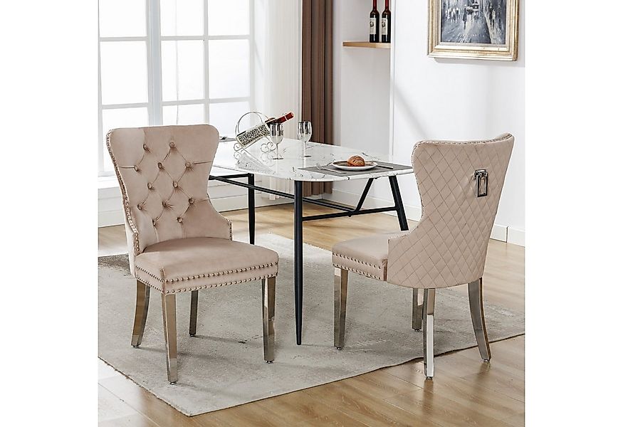 Flieks Esszimmerstuhl (2 St), 2er Set Polsterstuhl Wohnzimmerstuhl Küchenst günstig online kaufen