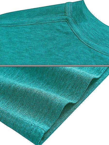 PYLIKE Rundhalsshirt Damen Frühling Casual bequemes t shirt mit Blumen Prin günstig online kaufen