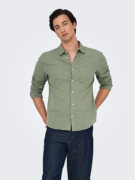 ONLY & SONS Langarmhemd ONSCAIDEN LIFE günstig online kaufen