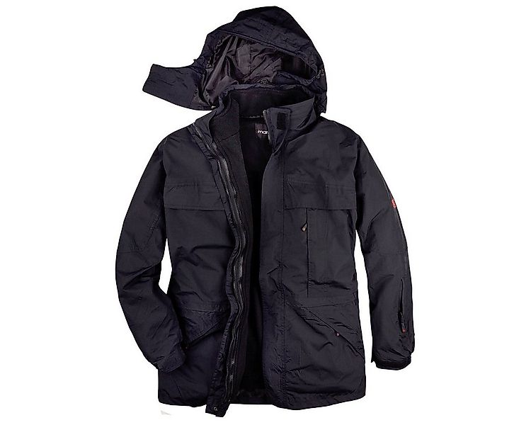 marc & mark Funktionsjacke Marc & Mark 3-in-1 XXL Funktionsjacke schwarz günstig online kaufen