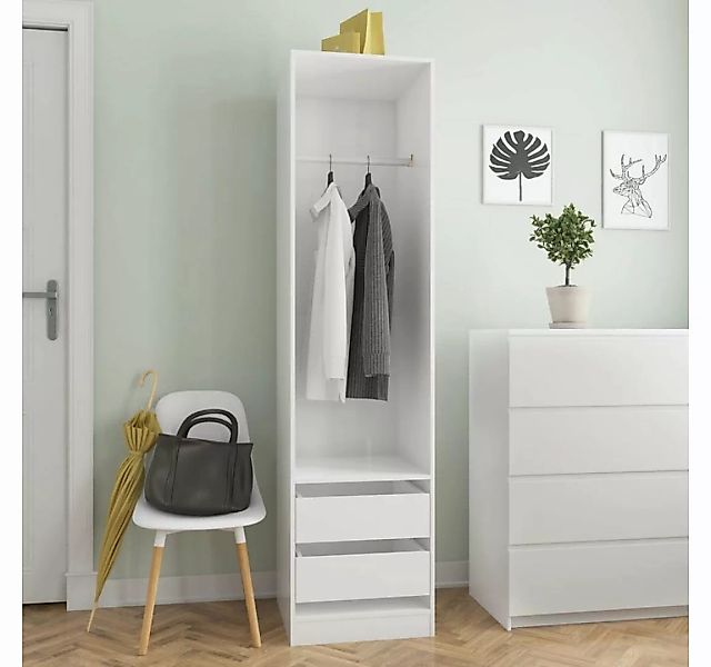 vidaXL Kleiderschrank Kleiderschrank mit Schubladen Hochglanz-Weiß 5050200 günstig online kaufen