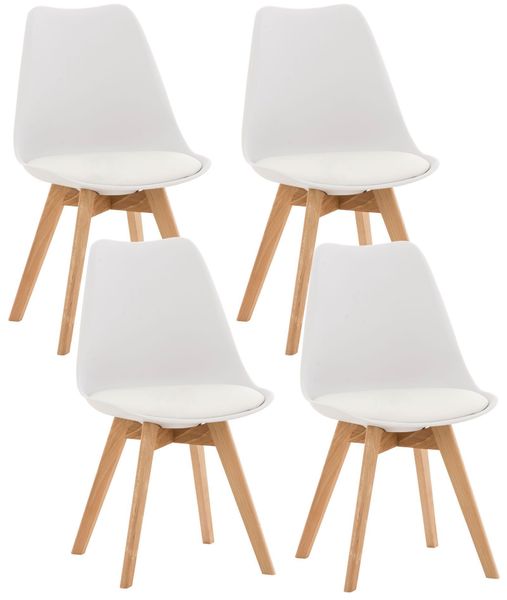 CLP Küchenstuhl Linares (4er Set), Buchenholz-Gestell, günstig online kaufen