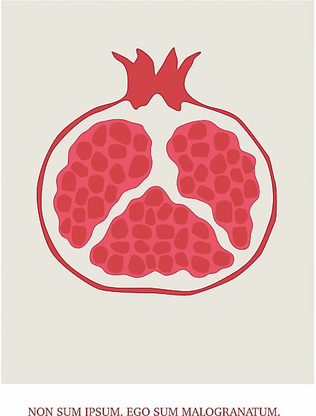 Komar Wandbild "Cultivated Pomegranate", (1 St.), Deutsches Premium-Poster günstig online kaufen