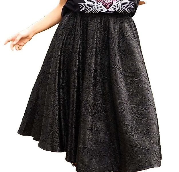 Miss Goodlife Midirock MG13185 Rock Shimmer Pleat – Schwarz günstig online kaufen