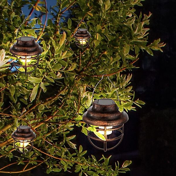 etc-shop LED Solarleuchte, LED-Leuchtmittel fest verbaut, günstig online kaufen