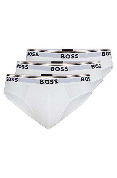 BOSS Slip Brief 3P Power (3-St) Elastikbund mit Logo günstig online kaufen