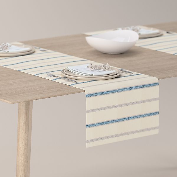 Tischläufer, creme- blau gestreift, 40 x 130 cm, Avinon (129-66) günstig online kaufen