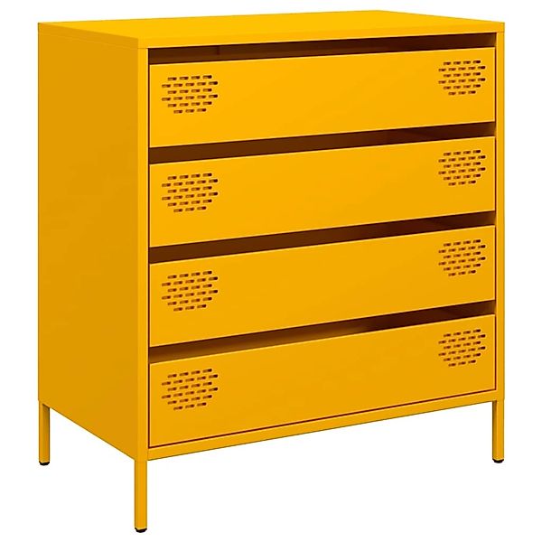 vidaXL Sideboard Senfgelb 68x39x73,5 cm Kaltgewalzter Stahl 851289 günstig online kaufen