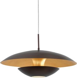 Braun-golden lackierte Hängeleuchte Nuvano günstig online kaufen