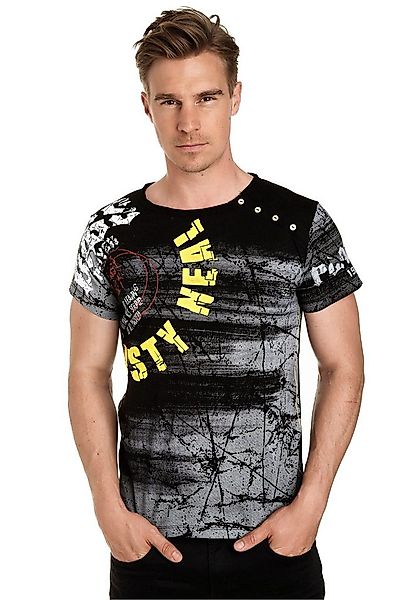 Rusty Neal T-Shirt mit großflächigem Front-Print günstig online kaufen