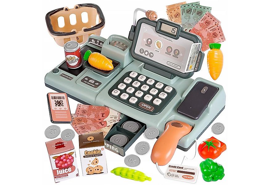 kinderplay Spielkasse Kinder Spielkasse mit Zubehör – Lernspielzeug mit Sou günstig online kaufen