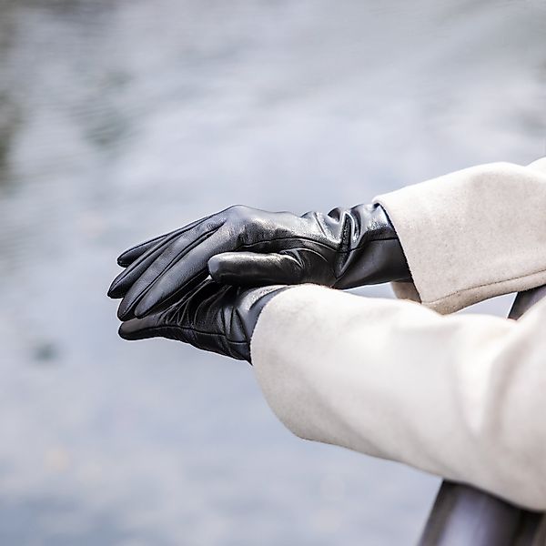 Navaris Lederhandschuhe Touchscreen Nappa Handschuhe für günstig online kaufen