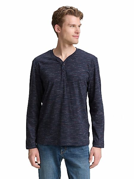 TOM TAILOR Langarmshirt, in Melange Optik günstig online kaufen