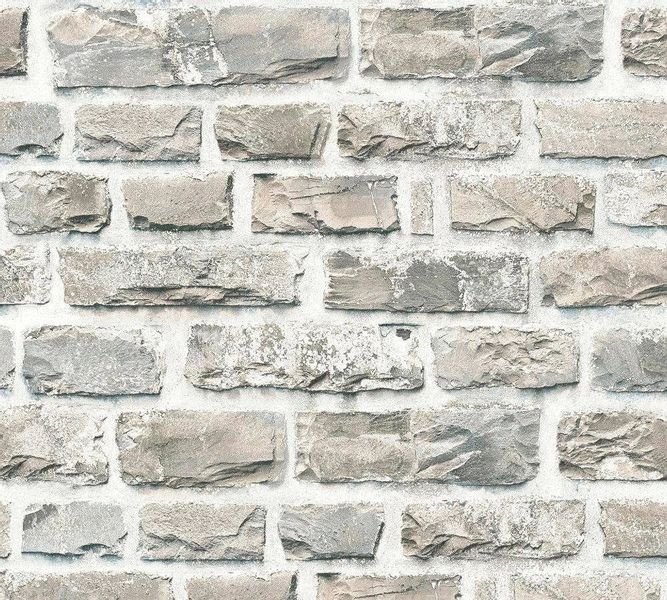 Bricoflor Steintapete in anthrazit 3D Tapete in Steinoptik Ideal für Küche günstig online kaufen