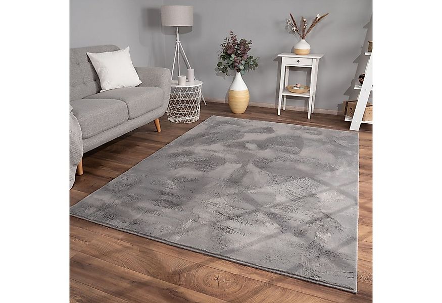 TT Home Teppich, Rechteckig, Höhe: 14 mm, Wohnzimmer Hochflor Teppich Kunst günstig online kaufen