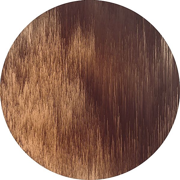 Sanders & Sanders Selbstklebende Runde Tapete 3D Orangebraun Ø 125 cm 61175 günstig online kaufen