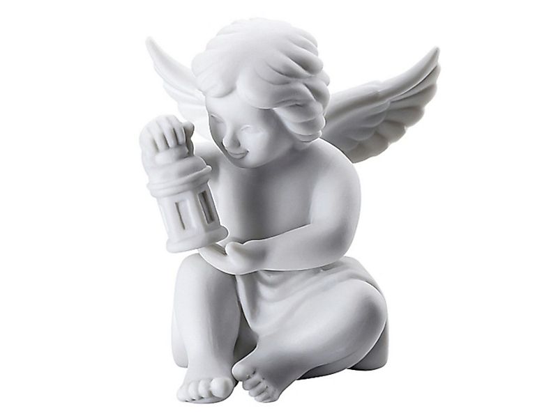 Rosenthal Dekofigur Engel mit Laterne klein Weiss matt 6,5 cm, Figuren günstig online kaufen