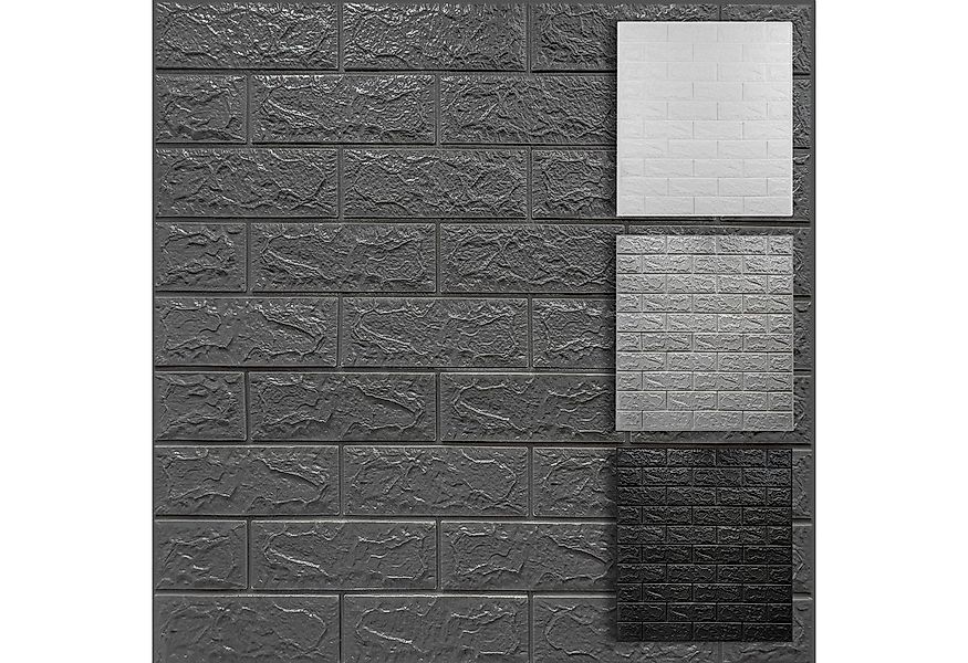 Hexim 3D Wandpaneel, (Wanddekoration Steinoptik 1,06 m² - Selbstklebende Ku günstig online kaufen
