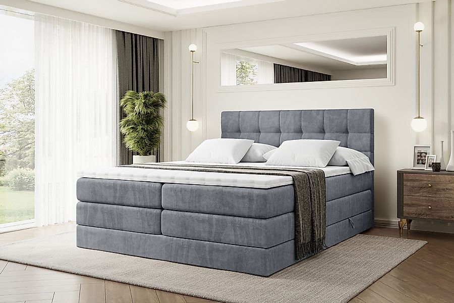 ALTDECOR Boxspringbett BERO KING (Multipocket-Matratze H4 günstig online kaufen