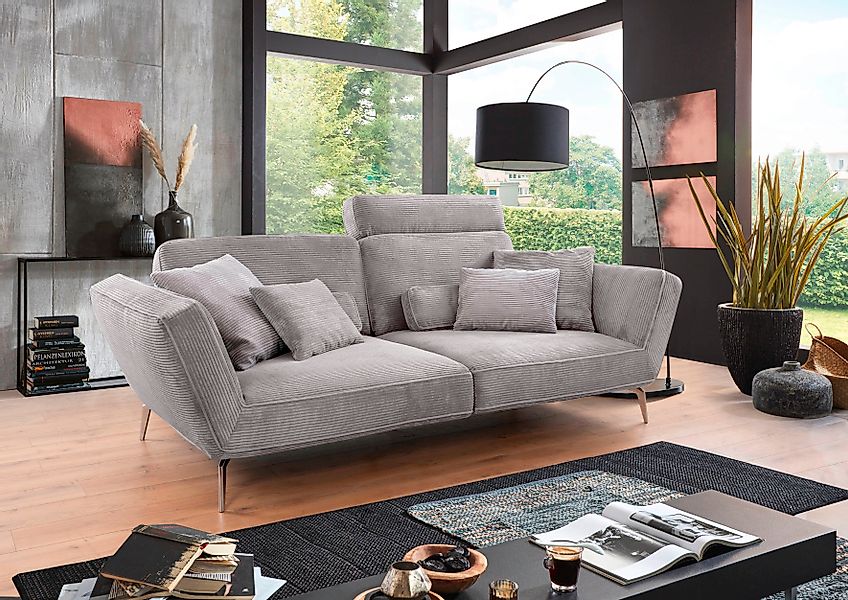 set one by Musterring Big-Sofa »SO 4500«, Füße chromfarben, wahlweise mit K günstig online kaufen