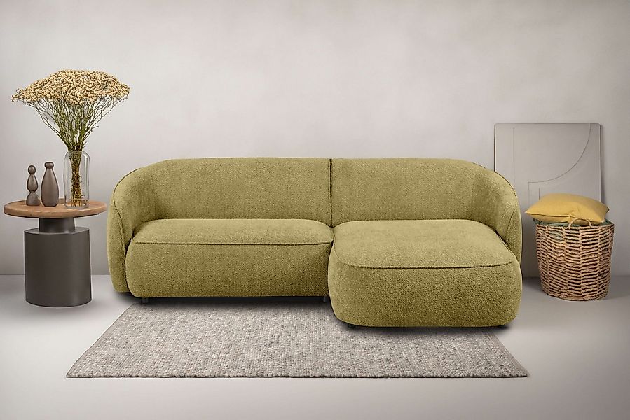 INOSIGN Ecksofa Cosigo, Breite 246 cm, 2 Chenille-Stoffe zur Auswahl, mit K günstig online kaufen