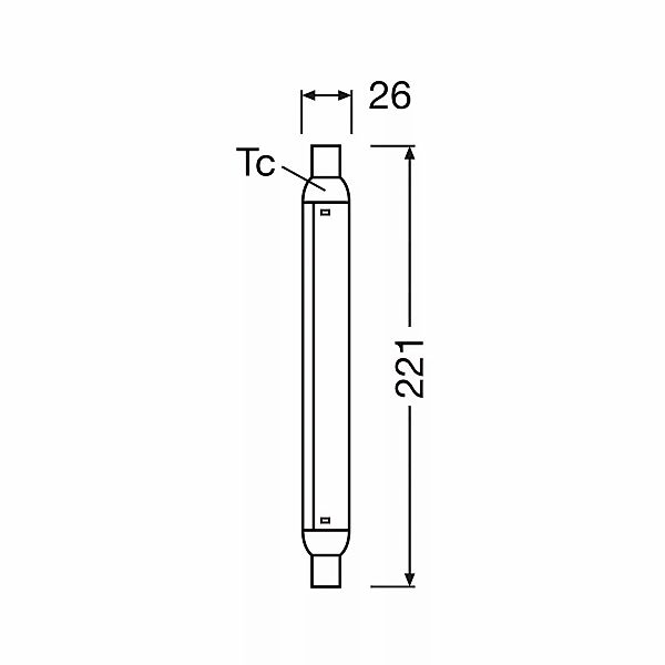 OSRAM LED-Leuchtmittel Röhre S15, S19, 22,1 cm, 4 W, 2.700 K günstig online kaufen