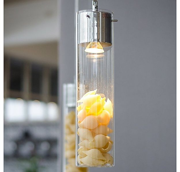 s.luce Pendelleuchte Hängeleuchte MyLight mit Schauzylinder 40cm Chrom günstig online kaufen