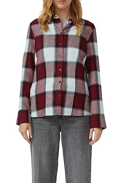 s.Oliver Hemdbluse mit Karo Muster günstig online kaufen