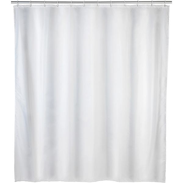 Wenko Anti-Schimmel Duschvorhang Uni Polyester 120 cm x 200 cm Weiß günstig online kaufen