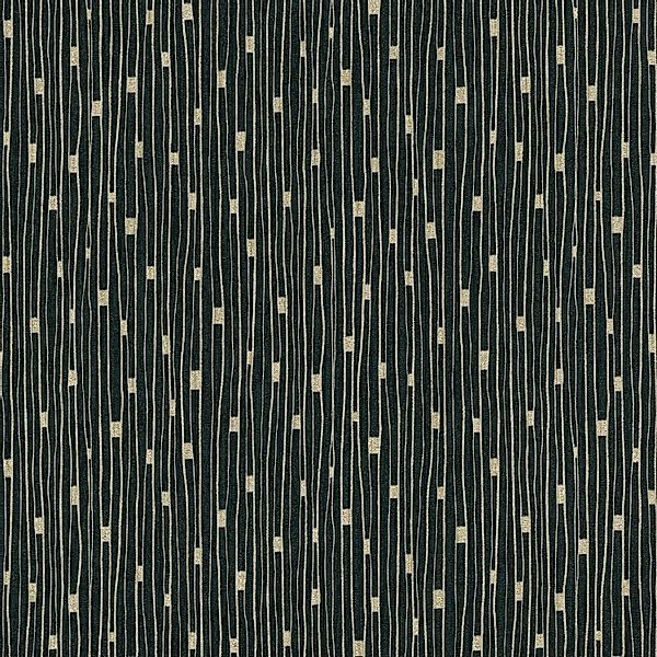 PROFHOME 388224-GU Streifen Tapete Design glitzernd Schwarz Silber 0,53 m x günstig online kaufen