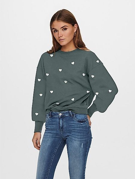 ONLY Sweatshirt ONLBROOKE L/S O-NECK FLOWER SWT Baumwollmischung, regular f günstig online kaufen
