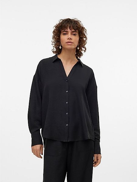Vero Moda Langarmbluse VMMELANEY QUEENY LS SHIRT WVN NOOS Kunstfaser, loose günstig online kaufen