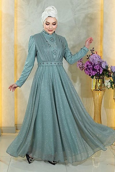 MODAMİHRAM Abendkleid ElbiseStein Detail Drapiert Pailletten Abendkleid günstig online kaufen