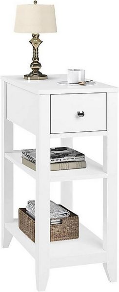 Woltu Nachttisch (1-St), schmal, mit Schublade, 2 offenen Ablagen günstig online kaufen