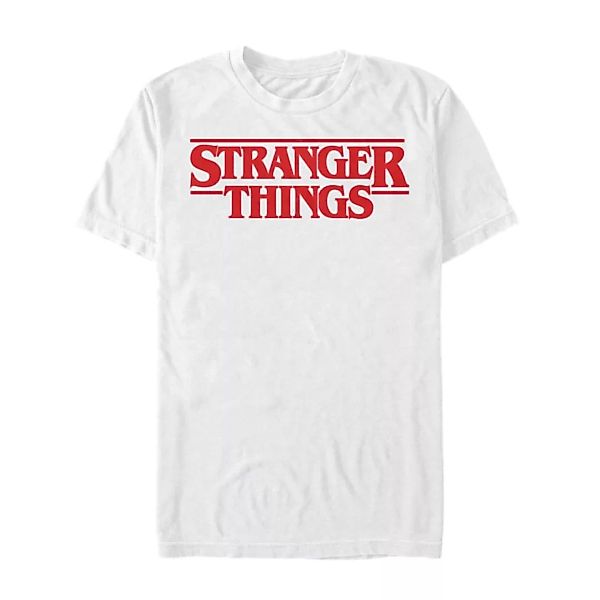 Netflix - Stranger Things - Logo Stranger Red - Männer T-Shirt günstig online kaufen