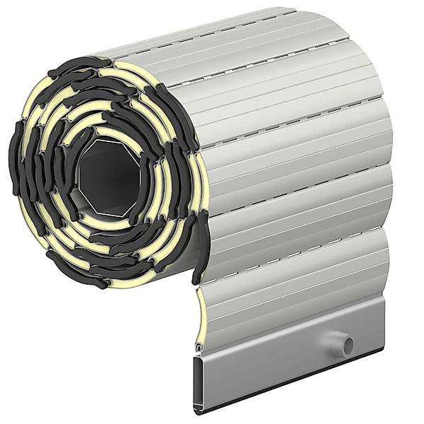 Rollwin Rollladen Alu Mini 37 Hellgrau Fertigmaß 120 x 150 cm (BxH) Rollade günstig online kaufen