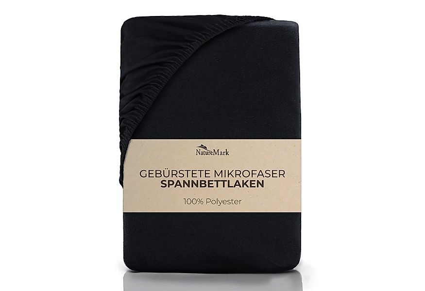 NatureMark Spannbettlaken Gebürstete Mikrofaser, Polyester, Gummizug: rundu günstig online kaufen