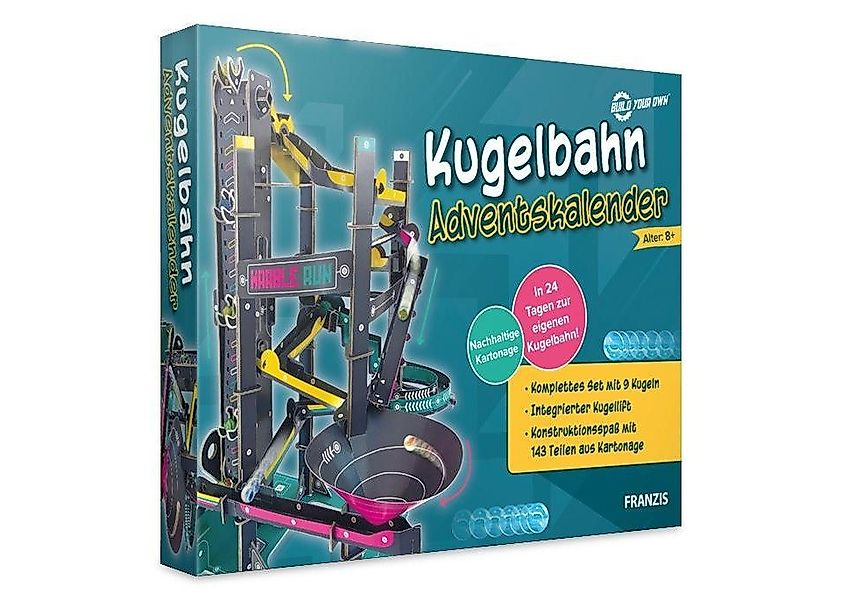 Franzis Adventskalender Kugelbahn Adventskalender, 24 Teile günstig online kaufen