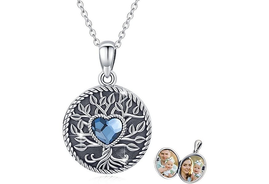 LuxusKollektion Kette und Anhänger Set Halskette 925 Sterlingsilber Damen L günstig online kaufen