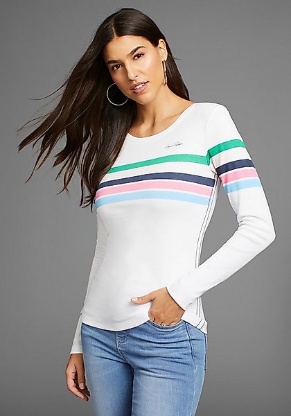 KangaROOS Langarmshirt mit bunten Streifen günstig online kaufen