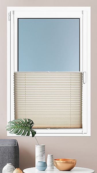 Kutti Plissee Brisa, Lichtschutz, ohne Bohren, günstig online kaufen