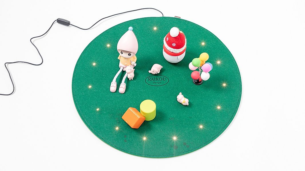 RAIKOU Teppich LED Filzunterlage / Weihnachtsbaum günstig online kaufen