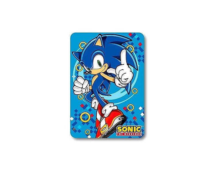 Wohndecke Sonic Fleecedecke Kuscheldecke für Kinder 140x100cm, Sonic, Gesch günstig online kaufen