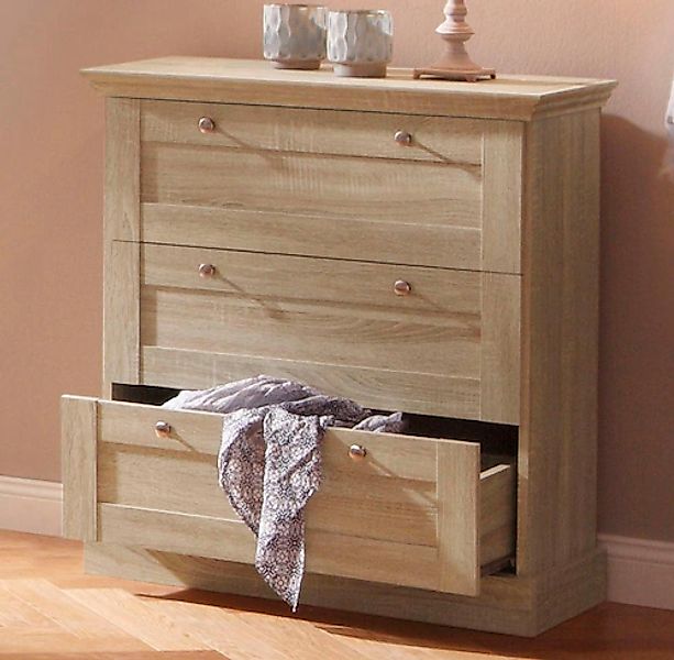 Home affaire Schubkastenkommode "Binz" mit schönen Metallgriffen, 3 Schubla günstig online kaufen