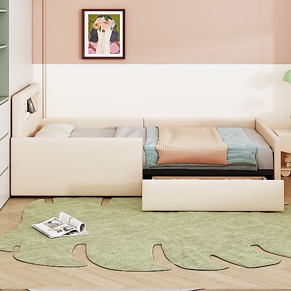 REDOM Polsterbett Funktionsbett Kinderbett (Mit Nachtlicht und USB-Ladeansc günstig online kaufen